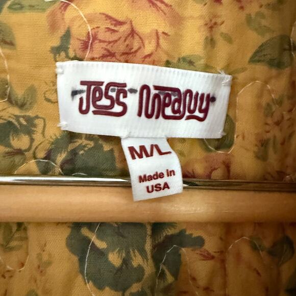 JESS MEANY | Quilted Vest | Floral Patchwork High Neck Boxy Vest  Medium / Large - Picture 6 of 6